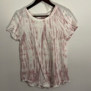 Old Navy Women's Mauve Tie-Dye T-Shirt